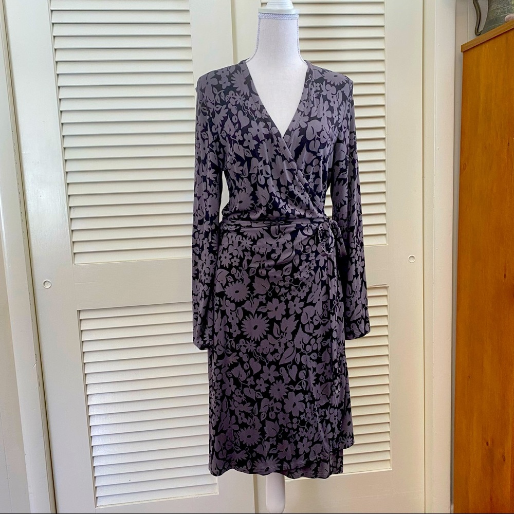 Boden jersey knit true wrap dress, size 12